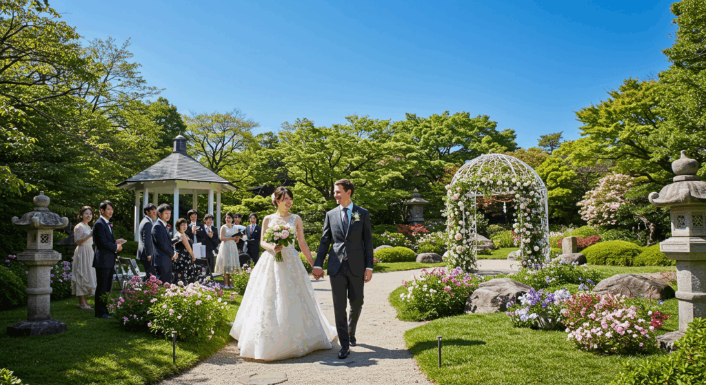 名古屋でガーデンウェディングができる結婚式場に関する画像