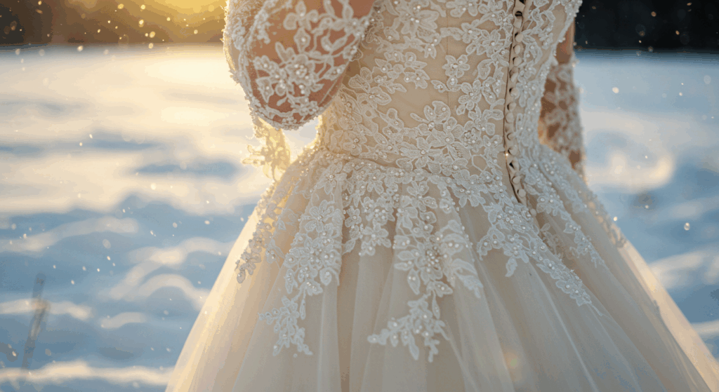 冬の結婚式の画像