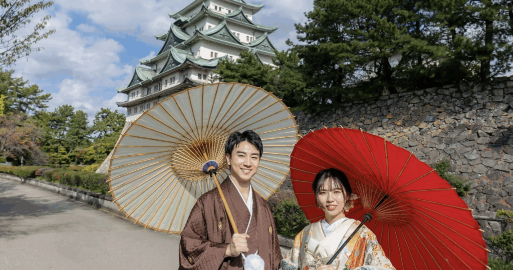 名古屋城の前撮り写真の画像